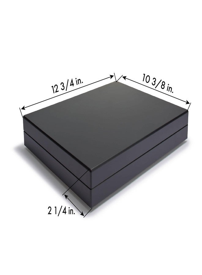 Lighthouse - VOLTERRA Deluxe Coin Display Case with 3 Wood Framed Trays for 60 2" x 2" Coin Holders or QUADRUM Snaplocks - Black - Image 4
